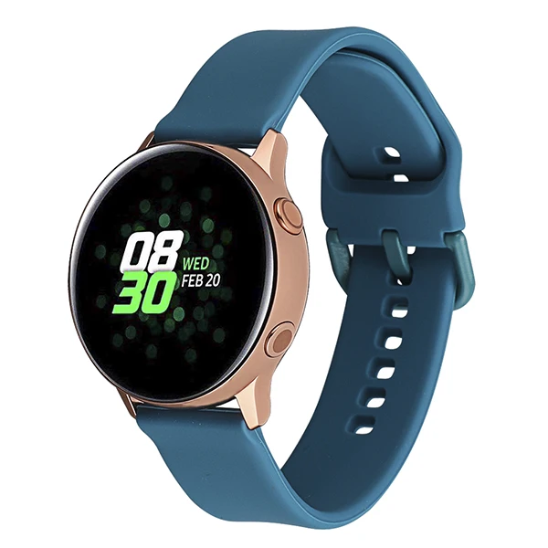 Blue Cyan 20 мм силиконовый ремешок для часов samsung Galaxy Watch 42 мм/gear Sport/Garmin Vivoactive 3/Vivoactive 3 Music/Forerunner 645 ремешок - Цвет: Blue Cyan