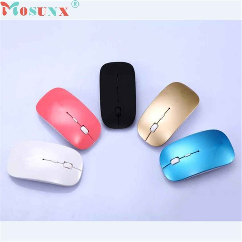 Mosunx лучшая Mecall Tech 2400 dpi 4 Кнопки оптическая USB Беспроводная игровая мышь Мыши для