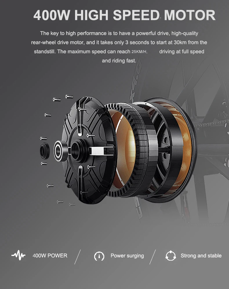 26 дюймов Электрический горный велосипед fat ebike 48V400W мотор ebike Скрытая литиевая батарея электрический Снежный велосипед