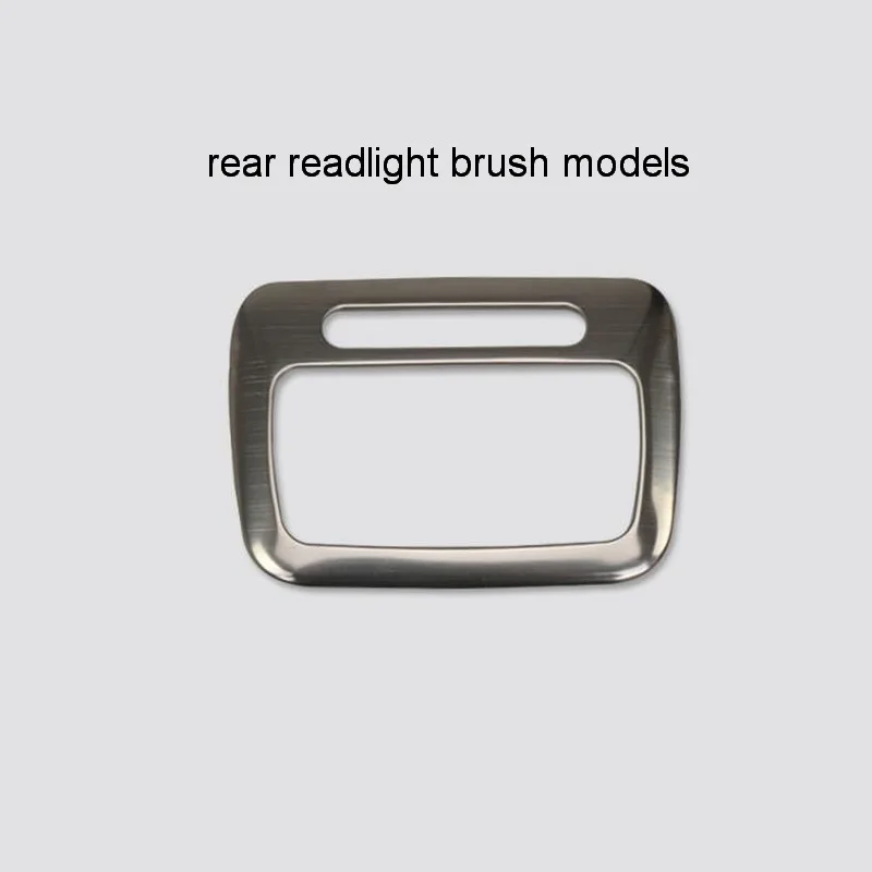 rear brush models Tonlinker 1 шт. автомобиль из нержавеющей стали передний и задний читальный светильник Коробка Чехол наклейки для Mitsubishi ASX 2013-15 - Название цвета: rear brush models