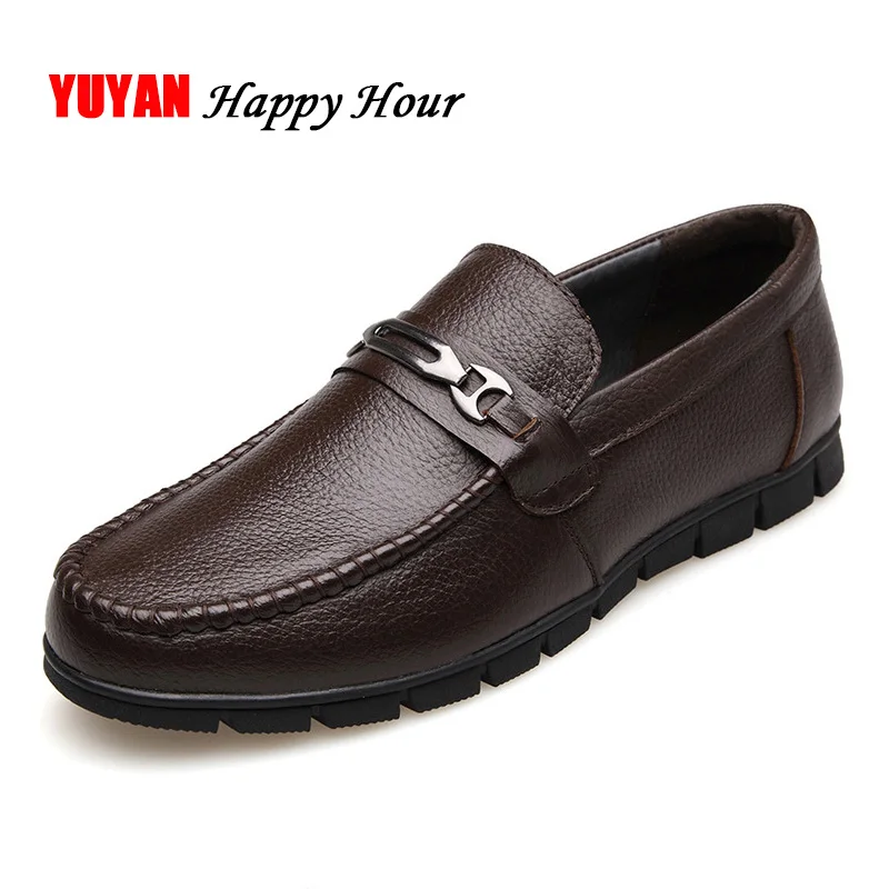 

Brand Mens Shoes Genuine Leather Loafers Luxury Men Shoes Fashion Cowhide Footwear Business Shoes Mens Casual Loafers A446