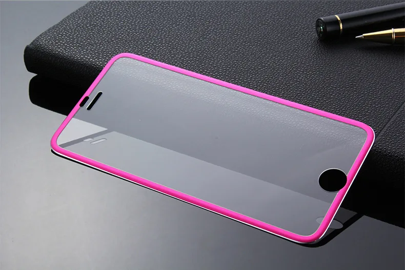 1000 шт 3D Tianium сплав металлический край закаленное стекло для iPhone 11 Pro Max XS XR X 8 7 6 6S Plus 9H Взрывозащищенный протектор экрана