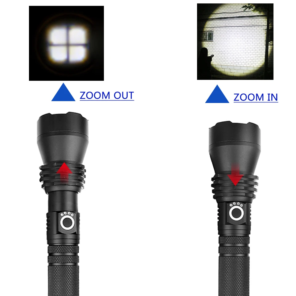 XLamp xhp70.2 самый мощный светодиодный фонарик usb Zoom фонарь xhp50 18650 или 26650 перезаряжаемый аккумулятор