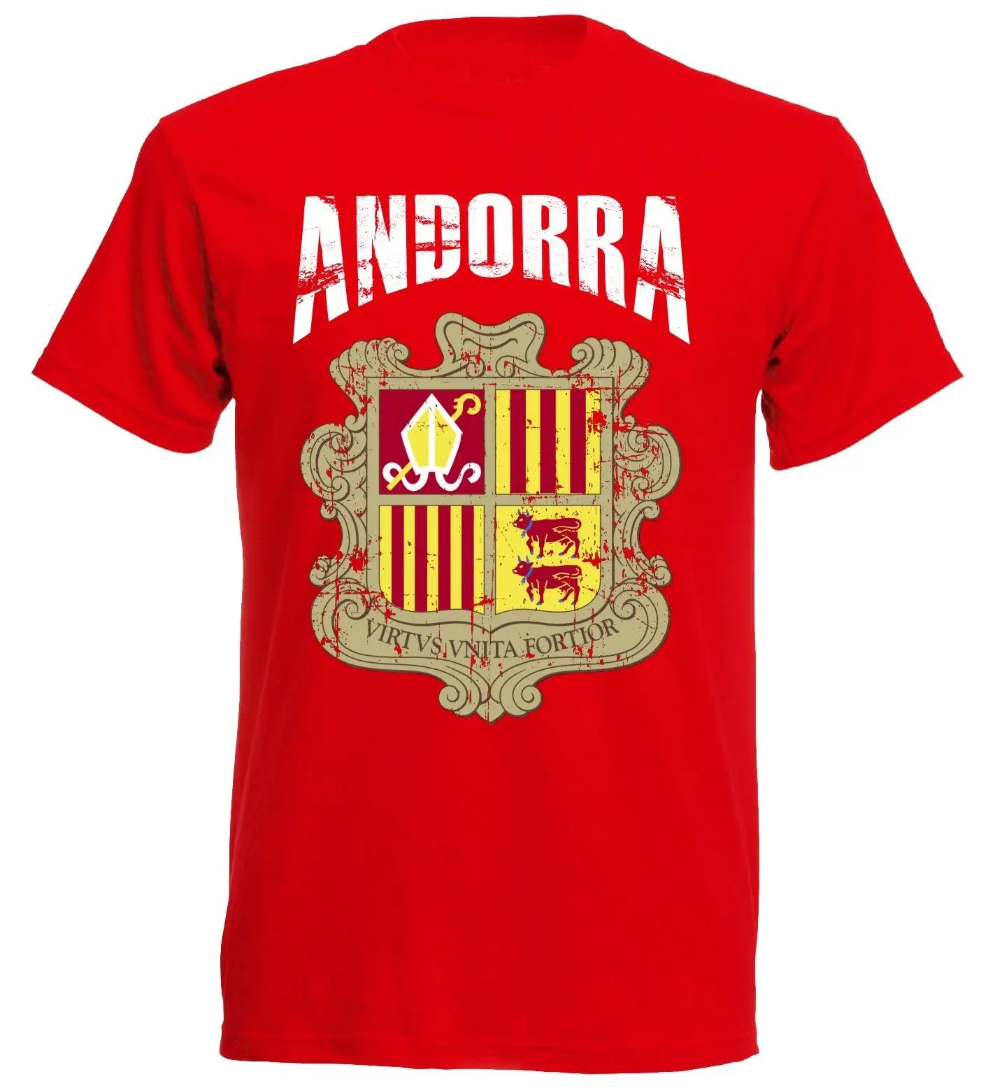 

T Shirt Cotton Men Short Sleeve Hot Summer Sale Andorra T-Shirt Vintage Men's Footballer Fashion Classic