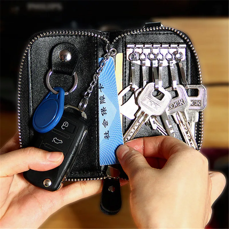 2018 new leather casual short card bag zipper gift coin purse key mini YC002 | Багаж и сумки