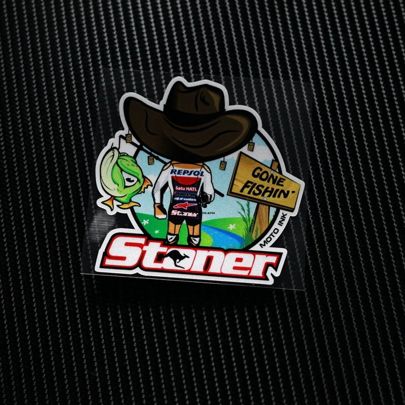 Нет. TC005 Бесплатная доставка MOTO GP SKB Кейси Stoner автомобильные отражающие наклейки