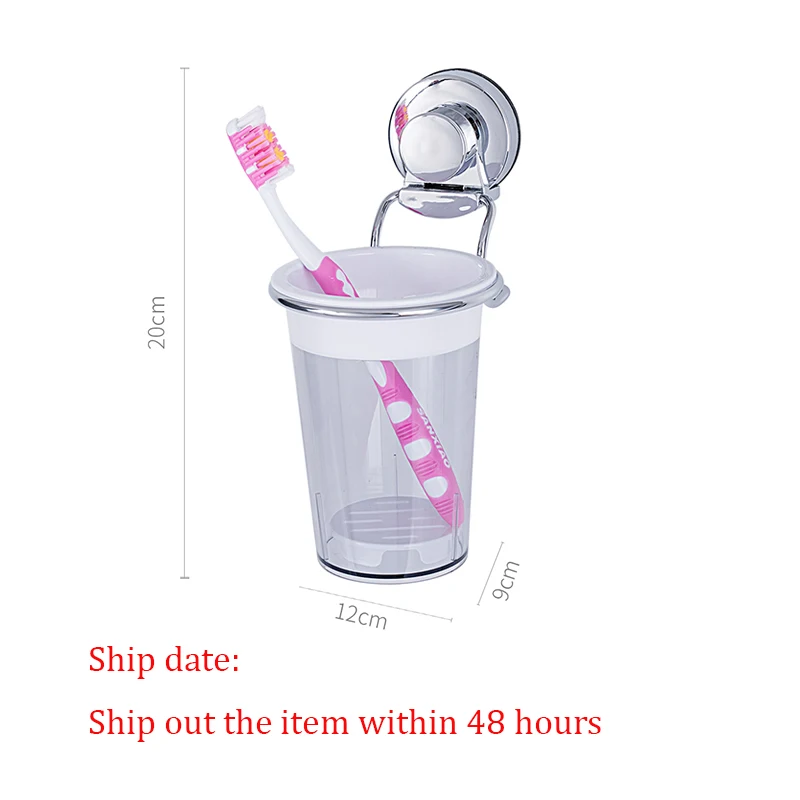 Хромированный держатель зубной щетки с присоской аксессуары для ванной