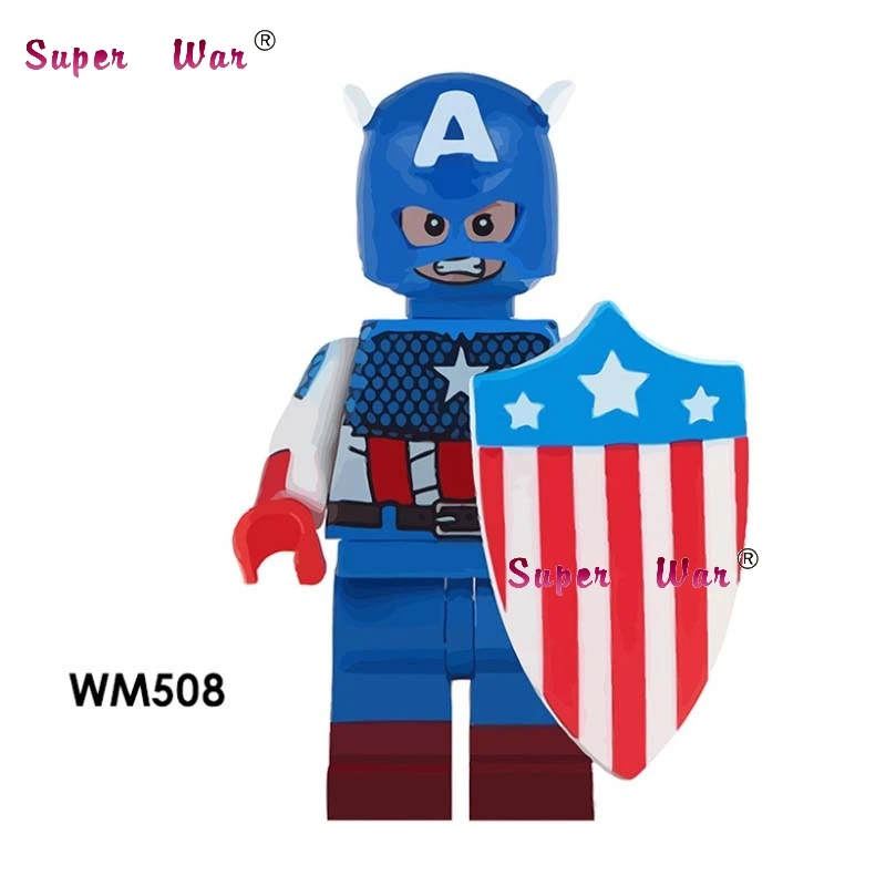 WM508 Один Супермен Электрический синий красный алый ведьма Стриптизерша Джокер бетмен И Дедпул флэш строительный блок игрушки для детей - Цвет: WM508