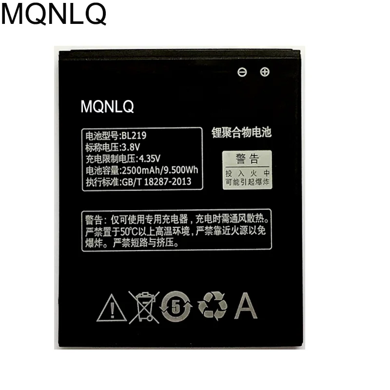 Аккумулятор BL219 для Lenovo A880 S856 S810t A889 A890e A850 + A916 L 2500 мАч аккумулятор MQNLQ|Аккумуляторы