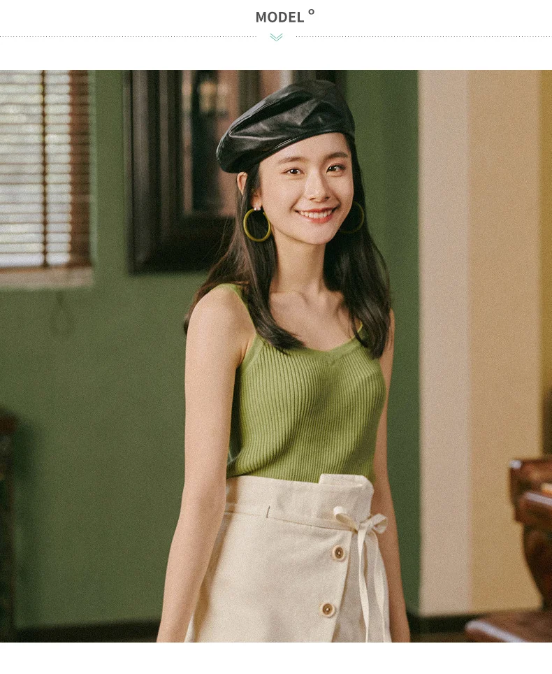 INMAN Autumn New Arrival Young Literary Style Lacing Button Slits A-line Women Short Skirt