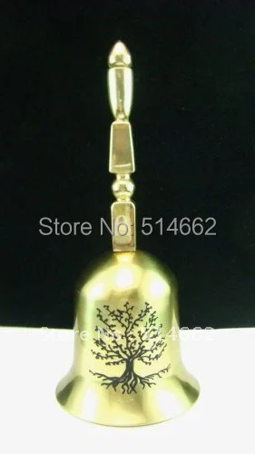 

5 Element OM AH HUM Singing Bell with Life of Tree,Brass Bell