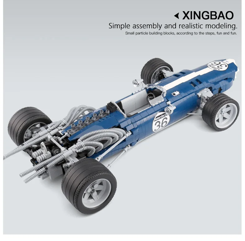 XINGBAO Technic блоки 24h Le Mans гоночный автомобиль F1 гоночный автомобиль строительные блоки кирпичная модель детские игрушки Marvel совместимый логотип 03022