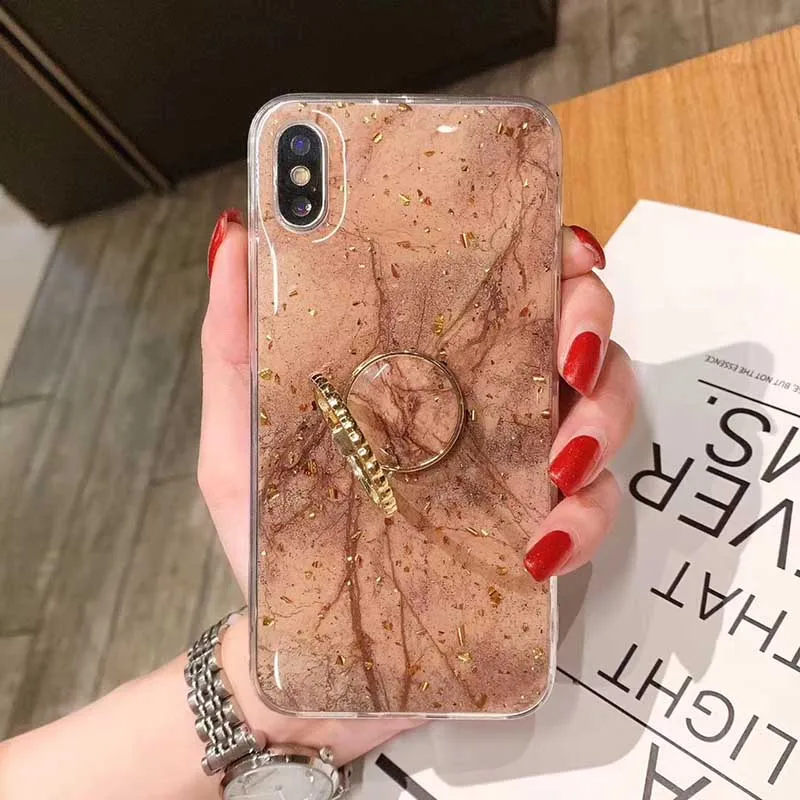 Блестящий Золотой держатель фольги мягкий чехол для Huawei P30 Pro Nova 4 3i 3 P20 P10 Lite