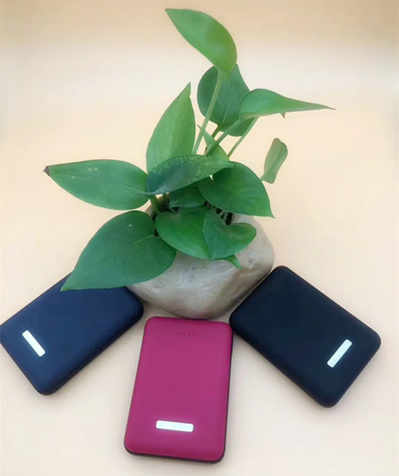 Мини Внешний аккумулятор 20000 мАч 2 USB 1 А внешний LED портативное зарядное