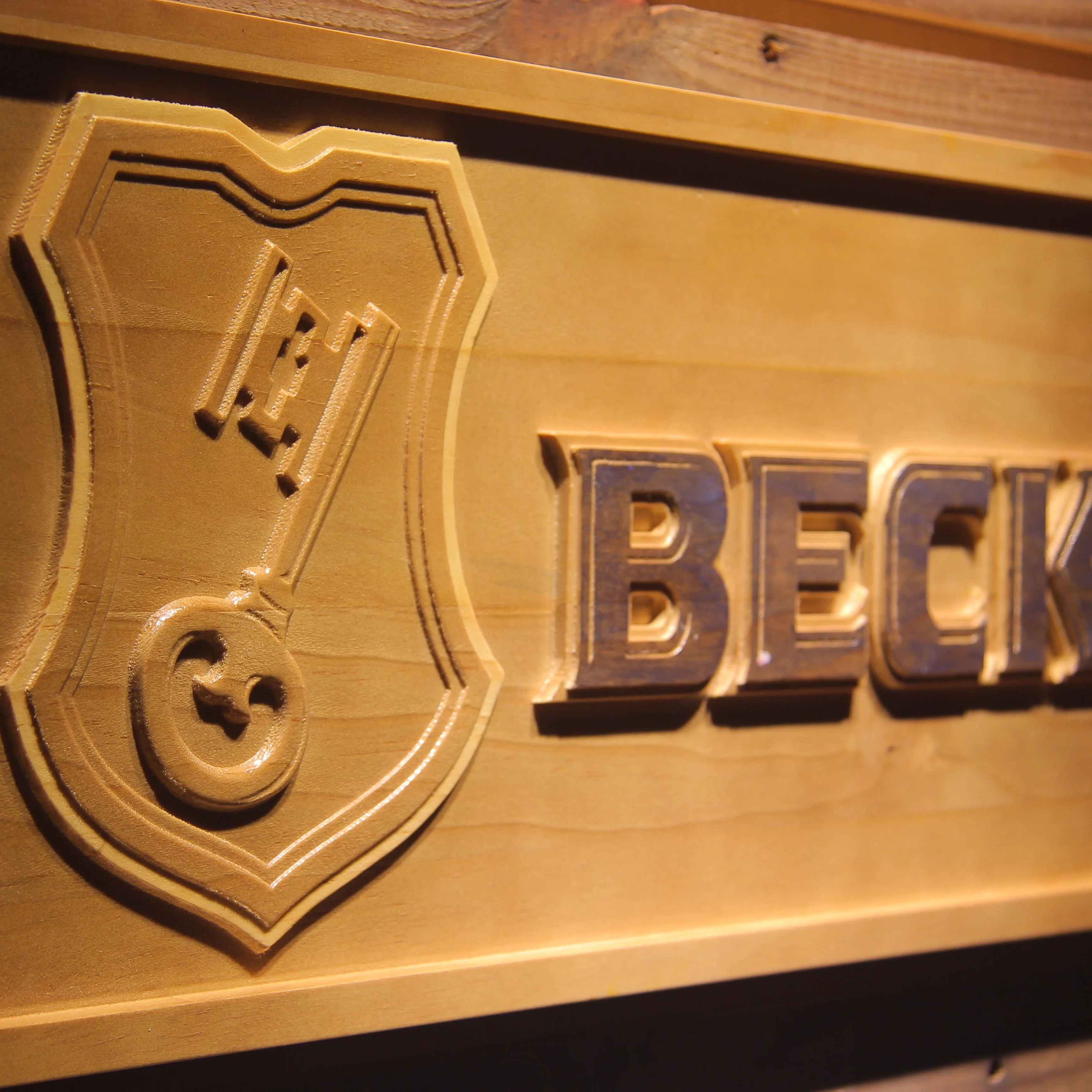 Деревянные 3D знаки BECK'S Beer |
