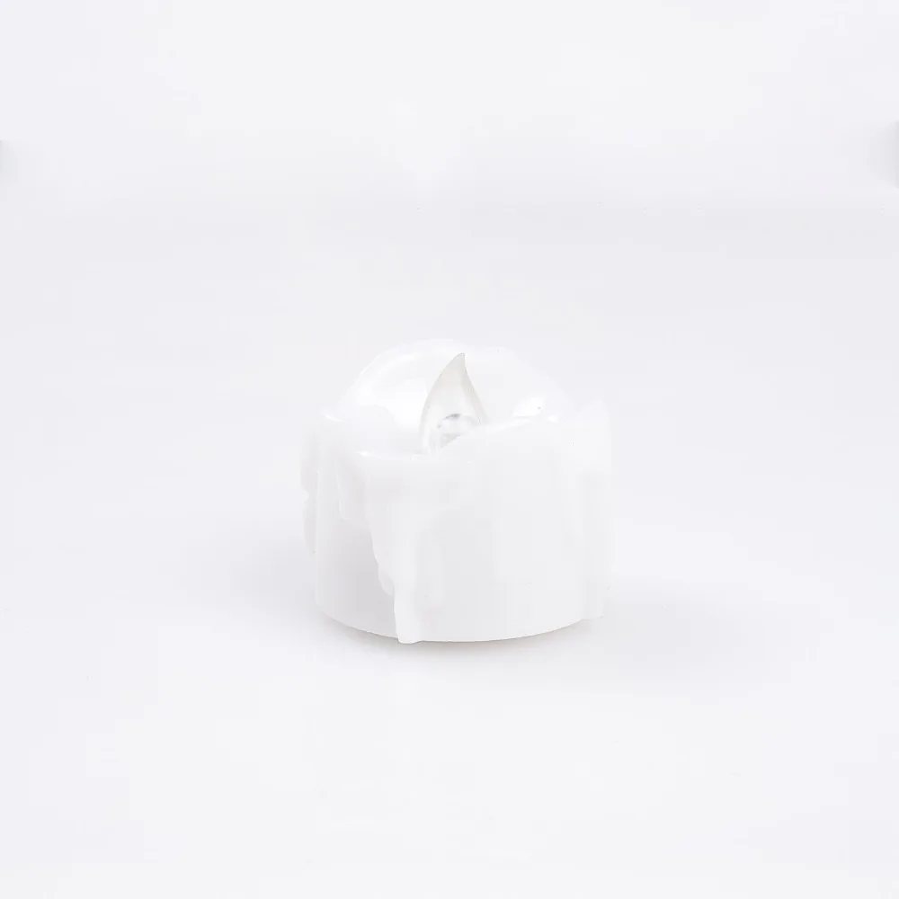 12 шт./лот светодиодная Электронная свеча в форме капли чайный светильник