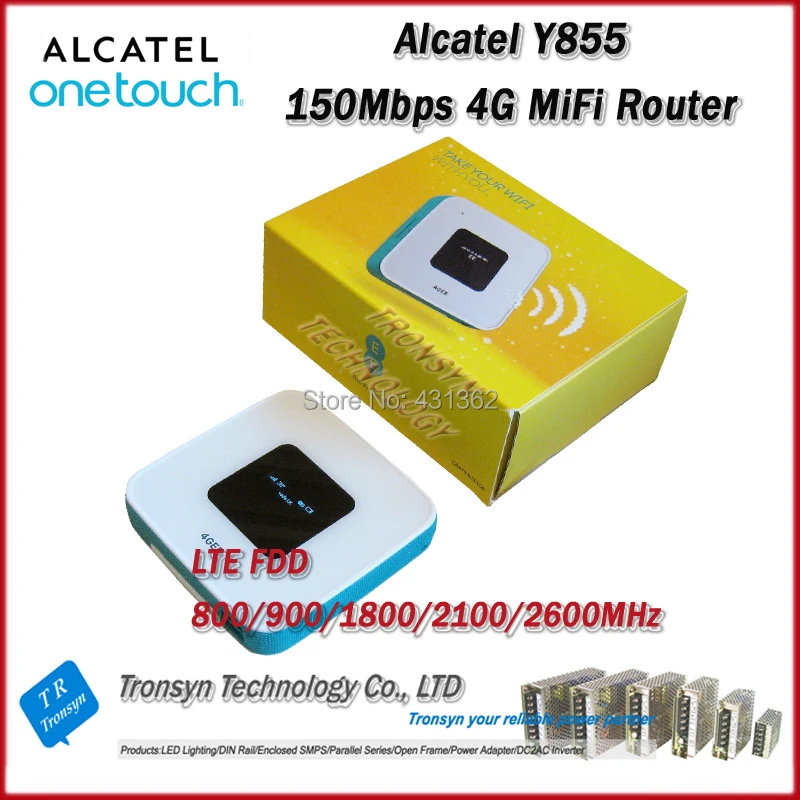 Оригинальный разблокированный LTE FDD 150 Мбит/с Alcatel One Touch Y855 4G MiFi роутер поддержка