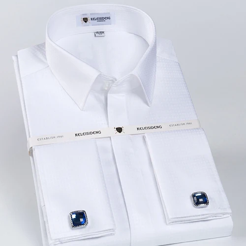 F5503 ORINERY, новая дизайнерская мужская рубашка, хлопок, длинный рукав, французские манжеты с запонками,, смокинг, свадебная рубашка - Цвет: F5503