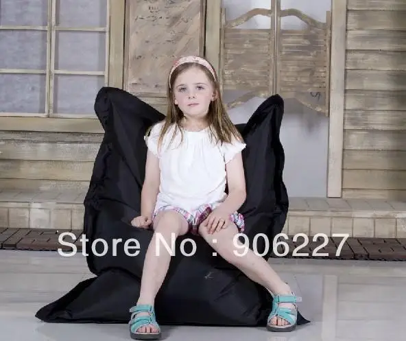 The original!! Junior Outdoor BLACK Beanbag, Waterproof bean
