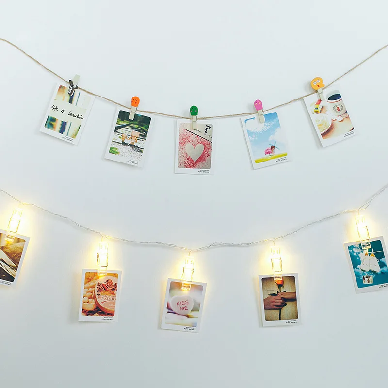 3 м 20LED USB вилка настенные декоративные светодиодные зажимы для фотографий