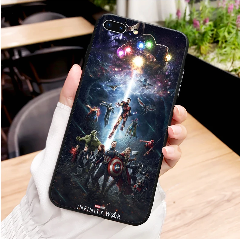 Marvel DC comics Железный человек Человек паук Бэтмен мягкий ТПУ чехол для телефона iPhone