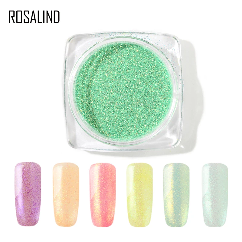 Лак для ногтей ROSALIND 12 видов цветов конфетный порошок дизайна сделай сам маникюр