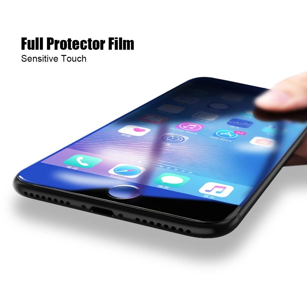 Ультратонкое закаленное стекло FLOVEME для iPhone 8 7 6S Plus 9H Защитная пленка экрана с