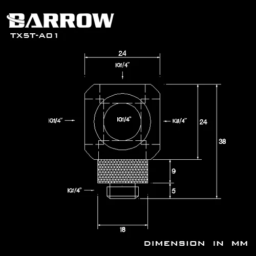 Курган TX5T-A01 TX4T-A01 TX3T-A01 поворотный 3-4-5-WAY спилка фитинг адаптер с G1/" нити черный, серебристый цвет белый Цвет