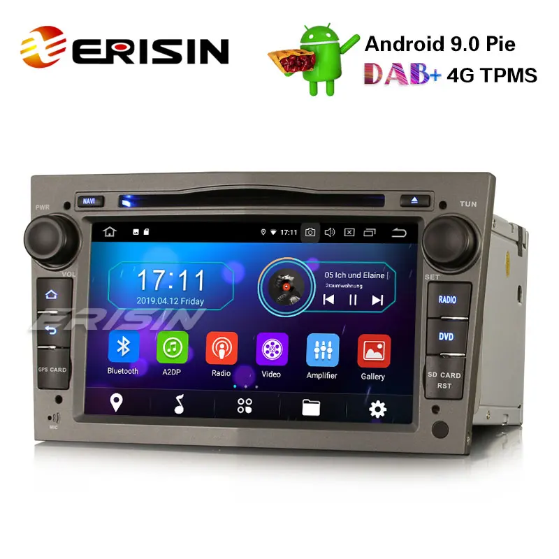 Erisin ES4960PG 7 &quotавтомобильный стерео Android 9 0 DAB + GPS BT для Opel Vauxhall Vivaro Astra Corsa Zafira Signum |