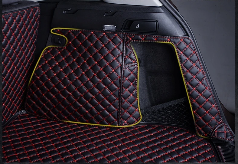 

High quality! Full set car trunk mats for Audi Q5 2017-2009 waterproof cargo liner mat boot carpets for Q5 2012,Free shipping