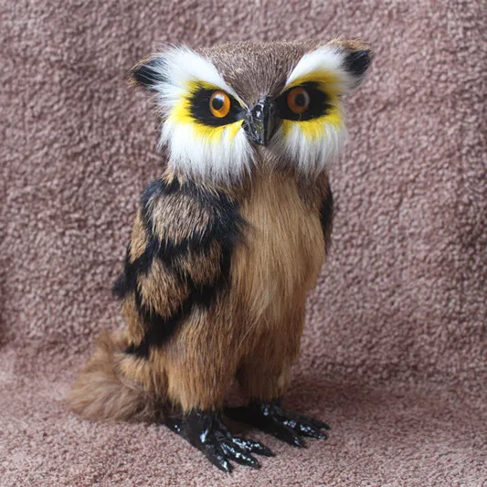 Simulation owl NO 1 Имитация совы, натуральная кожа, животное, Сова, украшение для дома, сова, подарок, искусственная сова, игрушка, имитация совы, обучающий реквизит - Цвет: Simulation owl NO 1