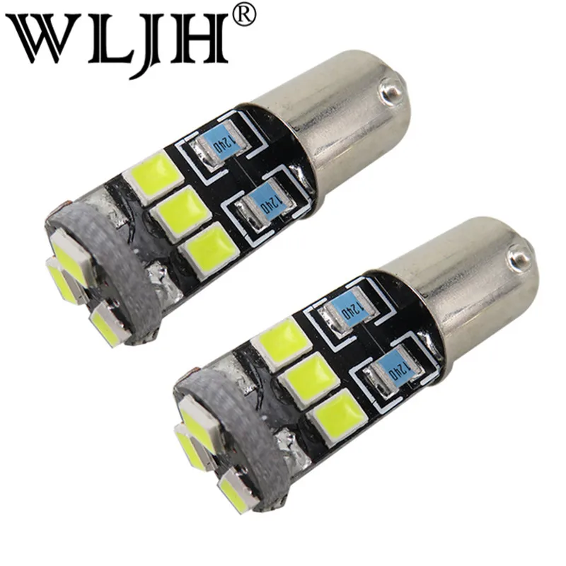 WLJH 2x Canbus BA9S T4W H6W светодиодный 2835SMD интерьерная лампа светильник автомобиль без