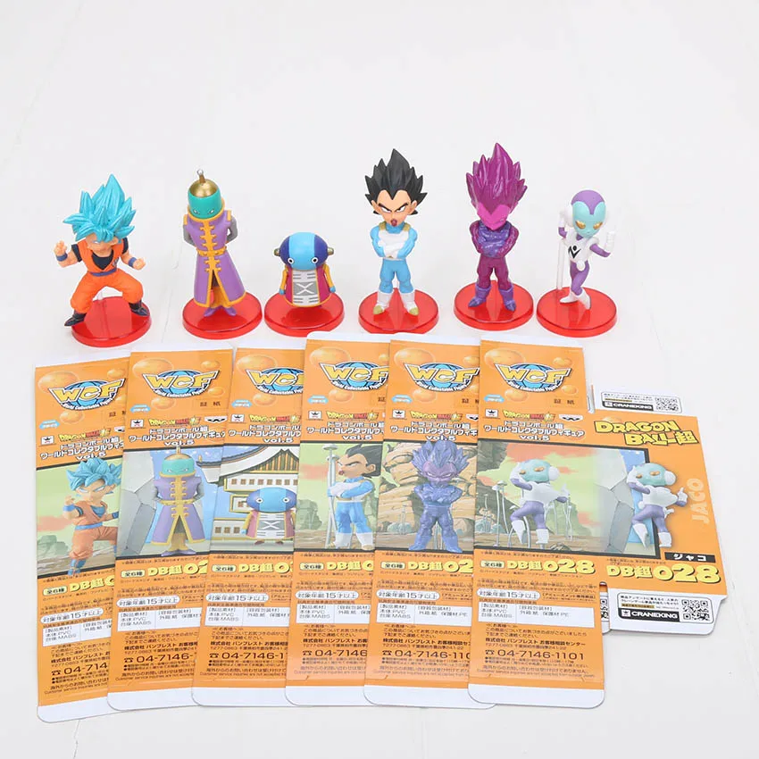 6 шт./компл. аниме Dragon ball Z Сон Гоку, Веджета, пикколо, игрушечные фигурки из ИГРЫ Dragon ball DBZ(“пикколо Гохан Супер saiyan zenoh ПВХ фигурка игрушки для детей, подарок
