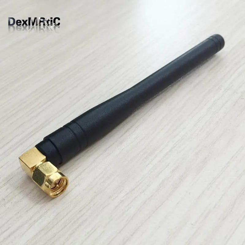 Антенна 3G GSM 3dBi 850/900/1800/1900/2100 МГц UMTS SMA под прямым углом Штекерная антенна 105 мм
