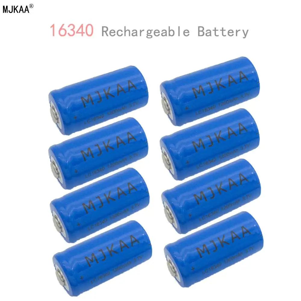 10/20 штук 16340 CR123A 3,7 V 1200 мА/ч, литий-ионный аккумулятор Перезаряжаемые батареи