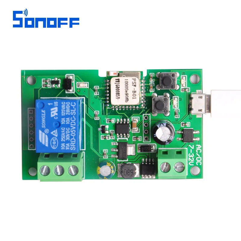 Фото SONOFF DC 5 В в 12 24 32 умный дом jog/self-locking Wifi беспроводной пульт дистанционного SONOFF DC 5 В в 12 24 32 умный дом jog/self-locking Wifi беспроводной пульт дистанционного