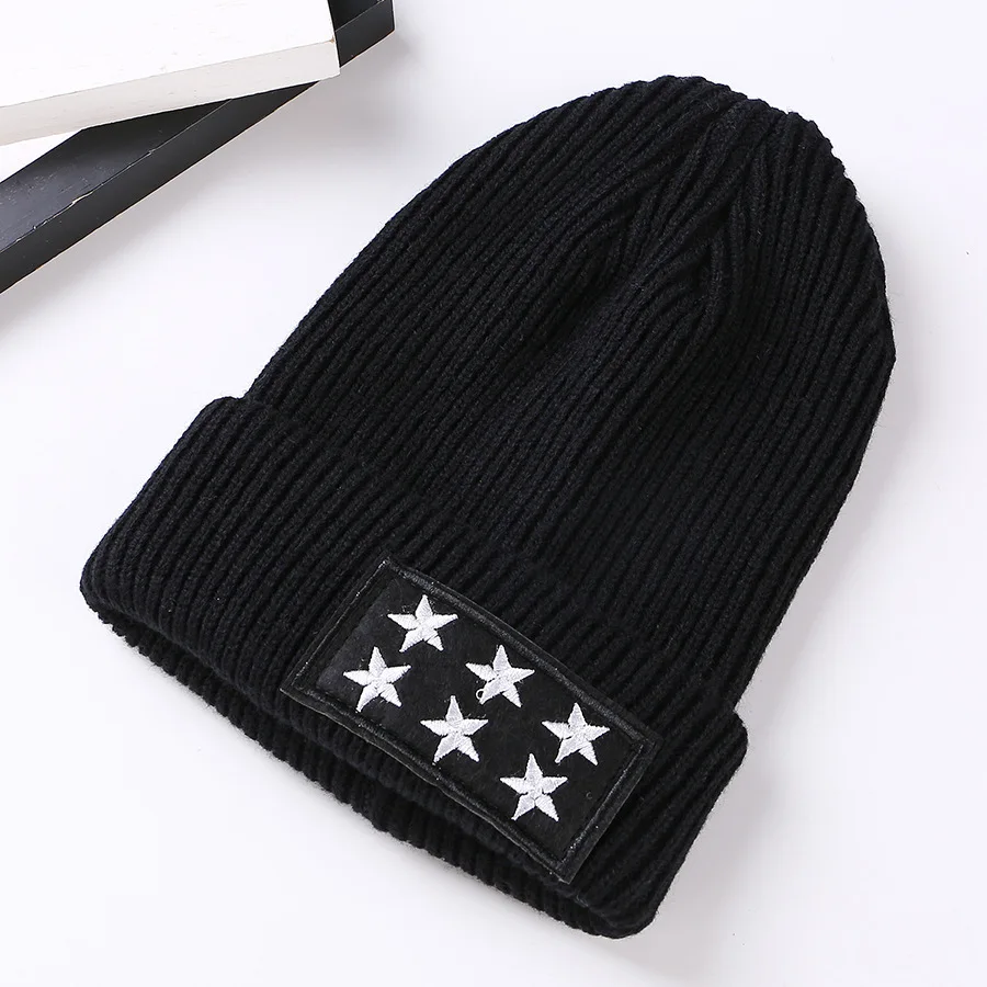 Звезды Новая мода Skullies для Для мужчин Повседневное Кепки одноцветное Цвета
