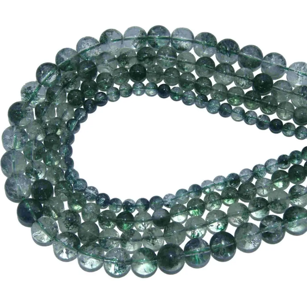 Light green Crystal 4, 6, 8, 10 мм смесь природных камней Агаты бирюзы свободные каменные бусины для DIY изготовления браслета ожерелье ювелирные изделия - Цвет: Light green Crystal