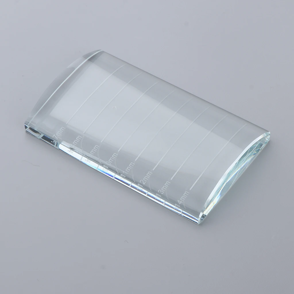 Eyelash Extension Crystal Glass Eye Lash Stand Pallet Holder/Lash Tray Strip Board 8x5x1.1 cm | Красота и здоровье