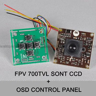 FPV 700TVL Sony Super HAD II CCD WDR плата мини RC камера + OSD панель управления 3 6 мм объектив для