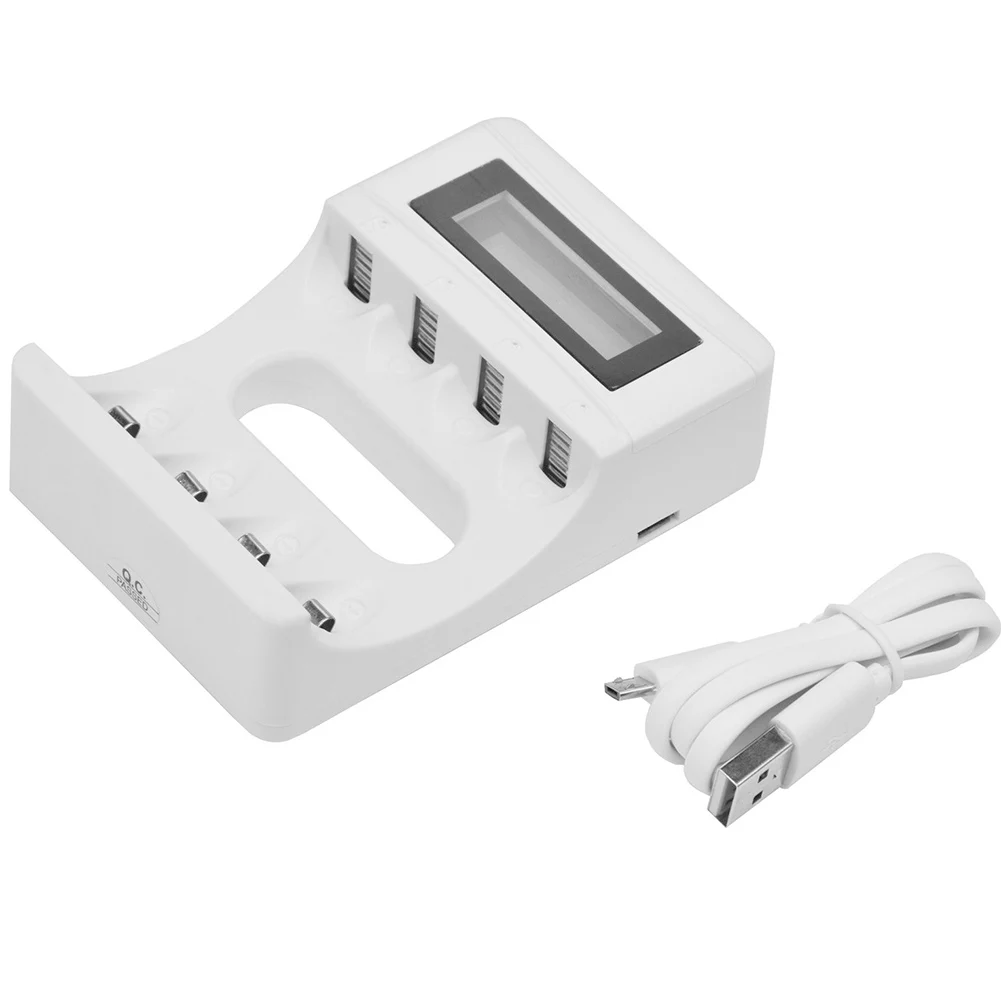 Быстрая зарядка USB электрические инструменты ЖК-дисплей перезаряжаемые смарт-зарядное устройство для AA/AAA NiCd NiMh Четыре слота
