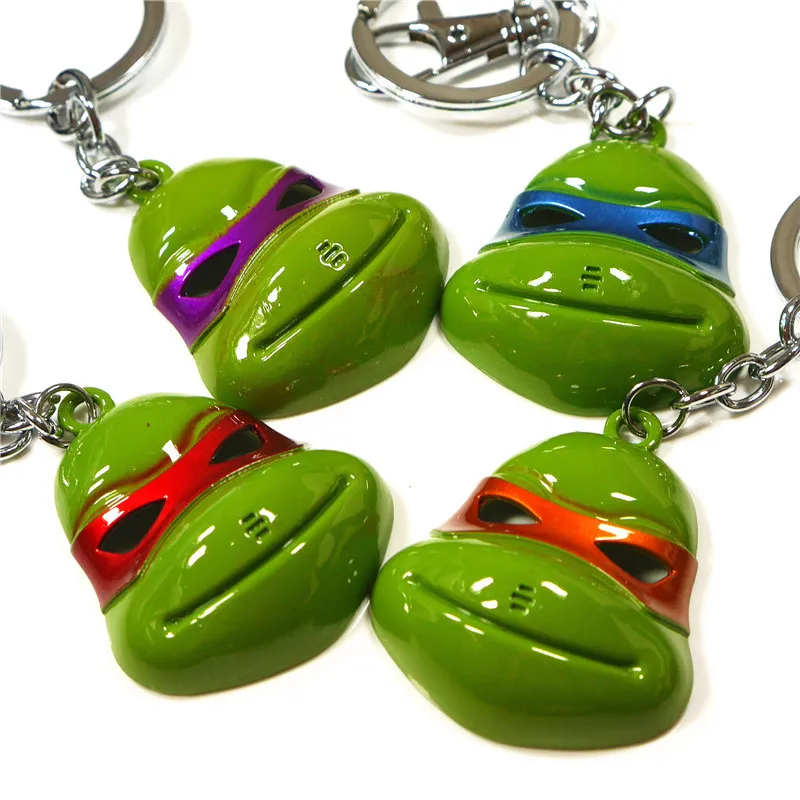 4PCS NEW TMNT Teenage Mutant Ninja Turtle Keychain Keyring Key Chain Ring 3D | Украшения и аксессуары