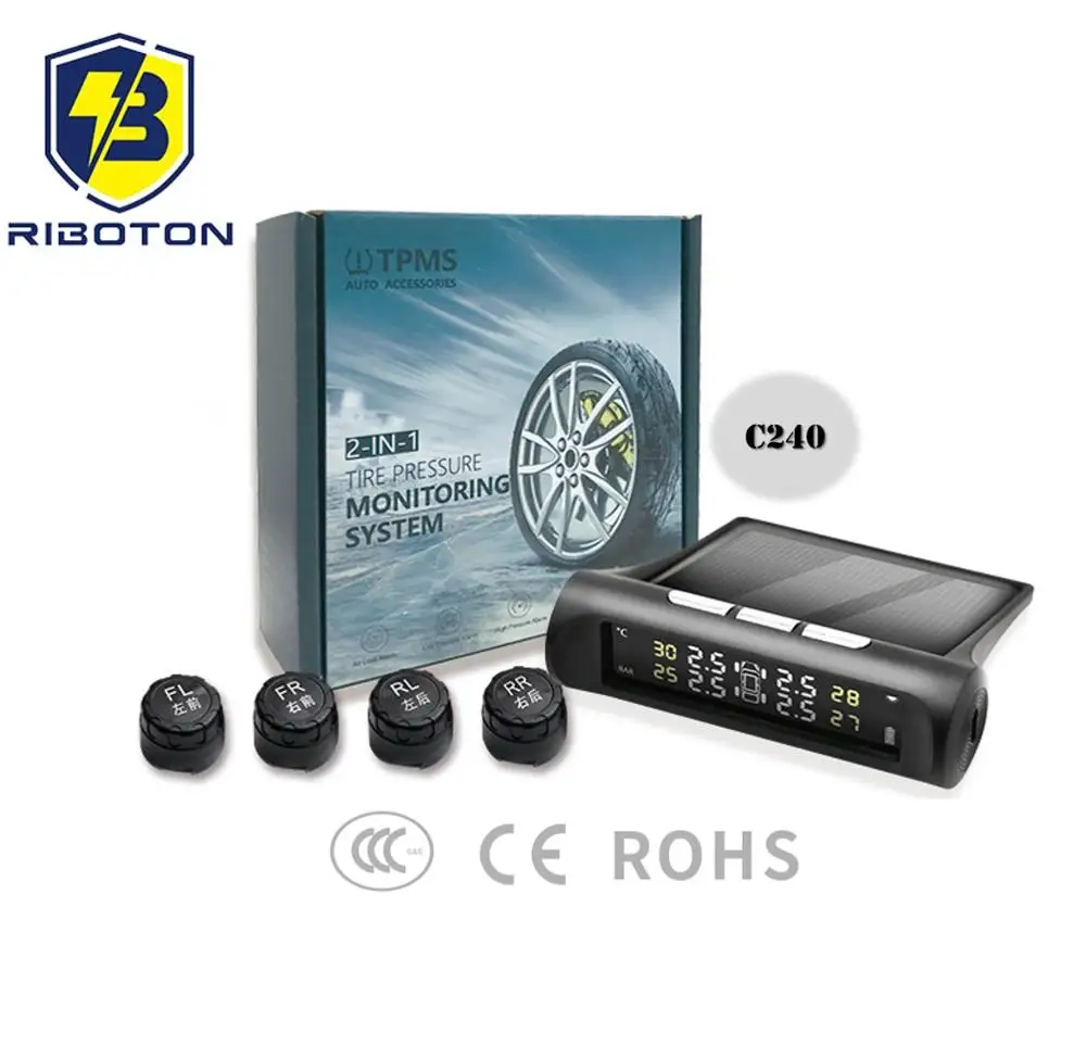 Riboton C240 автоматическая система безопасности TPMS на солнечных батареях