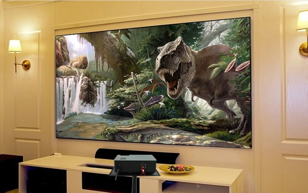 WZATCO Full HD 1080p светодиодный Видеопроектор для домашнего кинотеатра 5500 люмен Android 9,0 WiFi портативный видеопроектор moive Proyector с HDMI USB