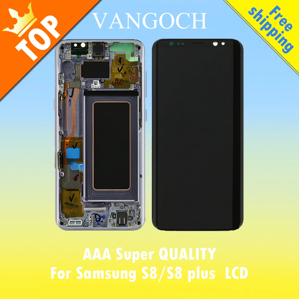 Оригинальные наушники супер AAA лучший ЖК дисплей Экран для Samsung Galaxy S8 Дисплей G950