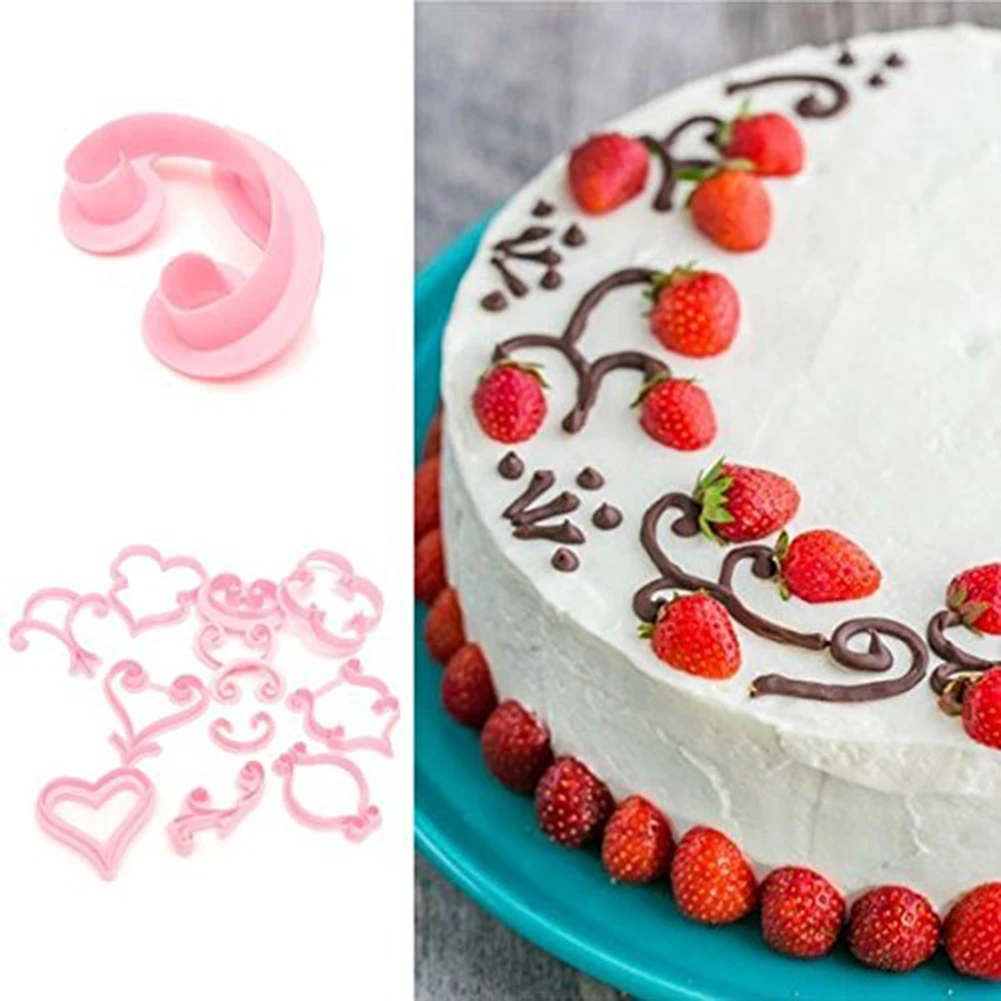 12 шт Мода выпечки DIY инструмент формы фондан подставка для сахара, шоколада торт украшен