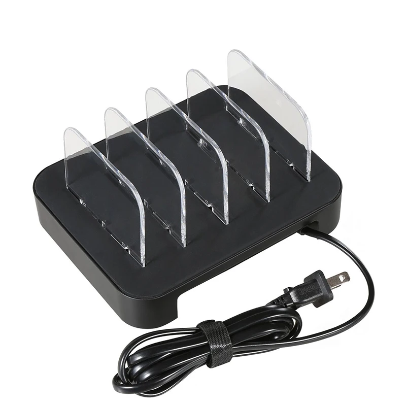 Профессиональная зарядная станция 4 USB Зарядка адаптер держатель смартфон