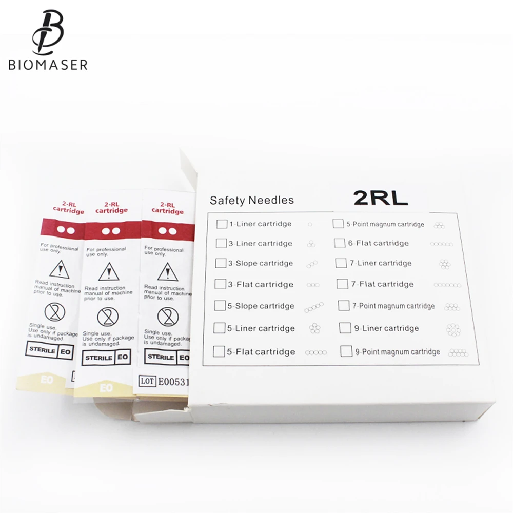 100 шт. картридж для татуировки иглы 1RL/2R/3RL/5RL/7RL/9RL картридж иглы для татуажа Перманентный макияж иглы Советы для бровей губ