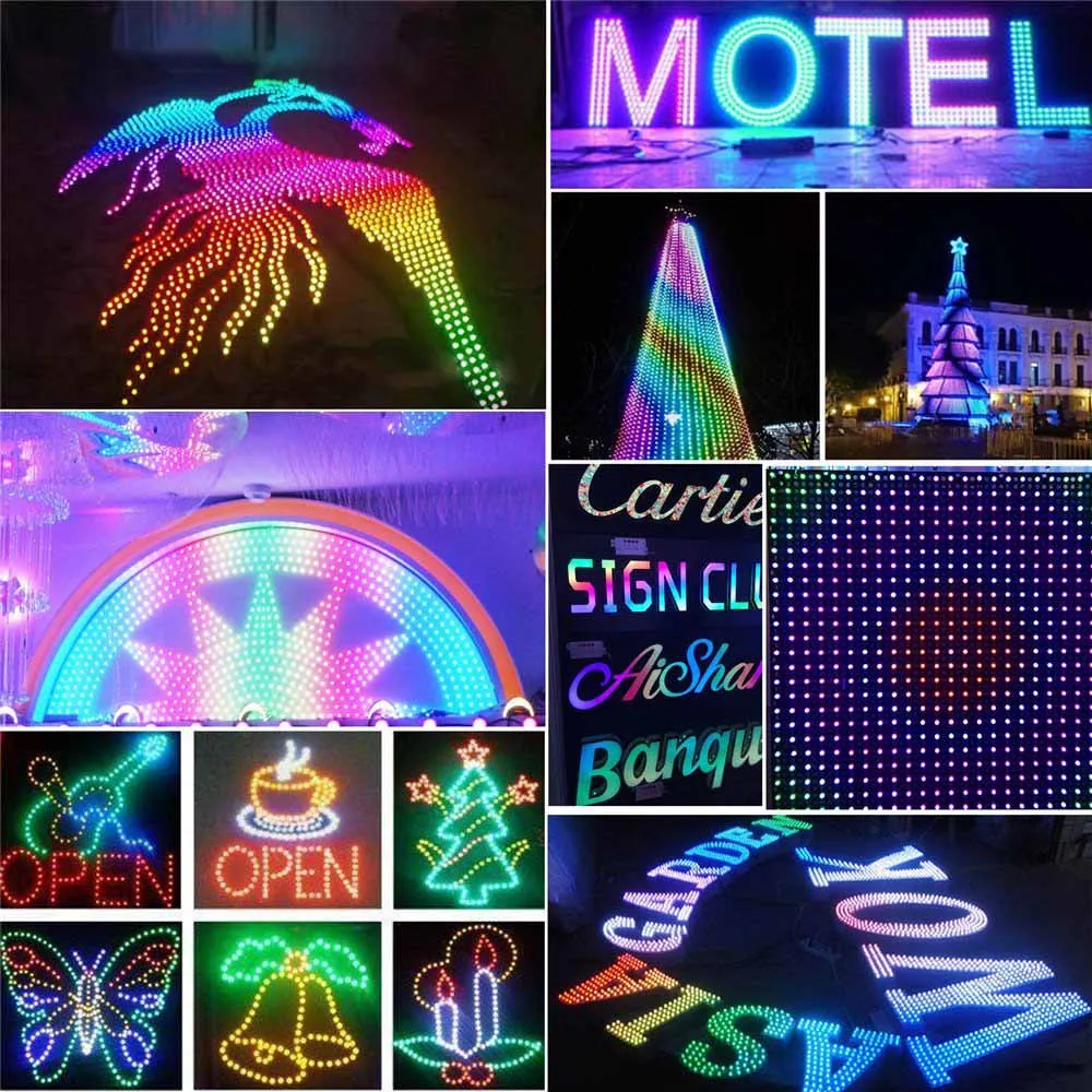 50 шт./лот 12 мм WS2811 RGB светодиодный модуль строки света DC 5V водонепроницаемый