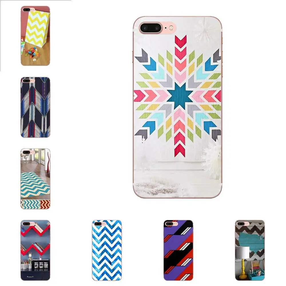 W образный синий и красный шеврон милый для Apple iPhone 4 4S 5 5C 5S SE 6 6S 7 8 Plus X XS Max XR|Бамперы|